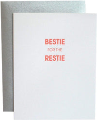 Thumbnail for Bestie For the Restie Letterpress Card, Gift by Chez Gagne | LIT Boutique