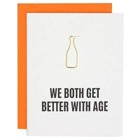 Thumbnail for Better With Age Paper Clip Letterpress Card, Paper Gift by Chez Gagne | LIT Boutique