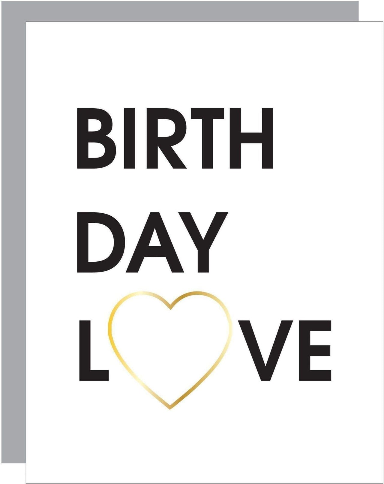Birthday Love Paper Clip Card, Paper Gift by Chez Gagne | LIT Boutique