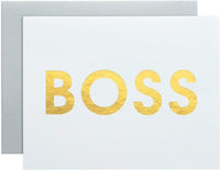 Thumbnail for Boss Letterpress Card, Paper Gift by Chez Gagne | LIT Boutique