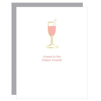 Thumbnail for Cheers to the Happy Couple Paperclip Card, Gift by Chez Gagne | LIT Boutique