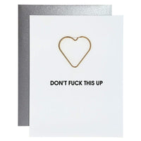 Thumbnail for Dont F This Up Paper Clip Card, Paper Gift by Chez Gagne | LIT Boutique
