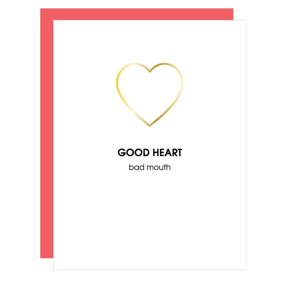 Good Heart Paperclip Letterpress Card, Paper Gift by Chez Gagne | LIT Boutique