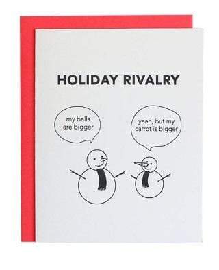 Holiday Rivalry Card, Seasonal Gift by Chez Gagne | LIT Boutique