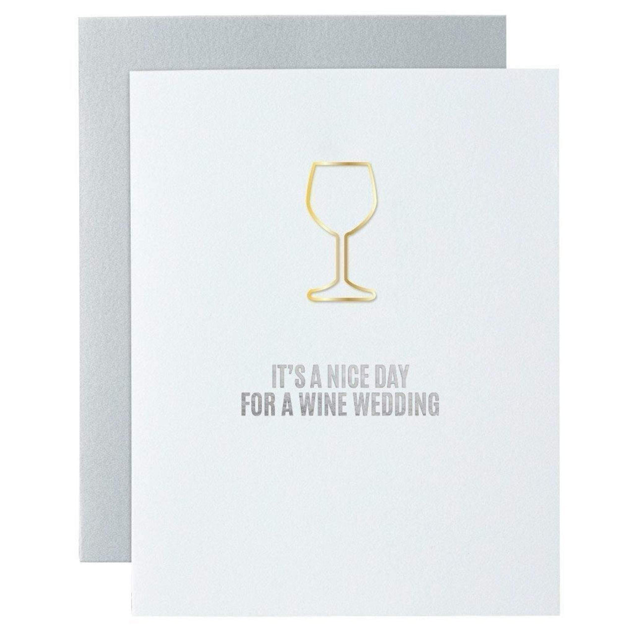 Its a Nice Day for a Wine Wedding Card, Paper Gift by Chez Gagne | LIT Boutique