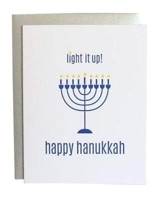 Light It Up Hanakkah Card, Seasonal Gift by Chez Gagne | LIT Boutique