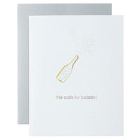 Thumbnail for This Calls for Bubbly Paper Clip Card, Paper Gift by Chez Gagne | LIT Boutique