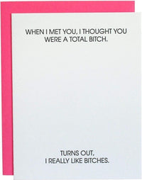 Thumbnail for Total Bitch Card, Paper Gift by Chez Gagne | LIT Boutique