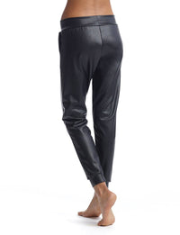 Thumbnail for Faux Leather Jogger Black, Pant Bottom by Commando | LIT Boutique