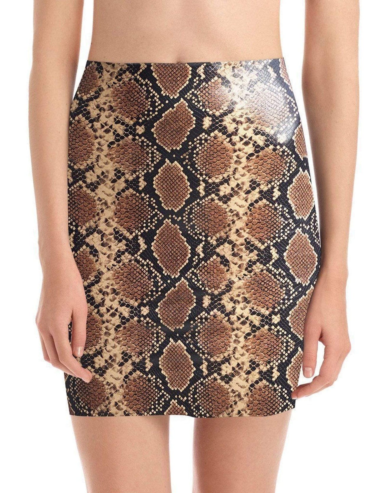 Faux Leather Mini Skirt Snake, Mini Skirt by Commando | LIT Boutique
