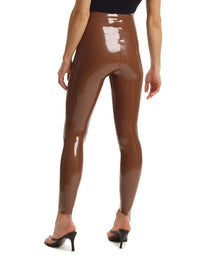 Thumbnail for Faux Patent Leather Leggings Cinnamon, Legging/ Tights Bottom by Commando | LIT Boutique