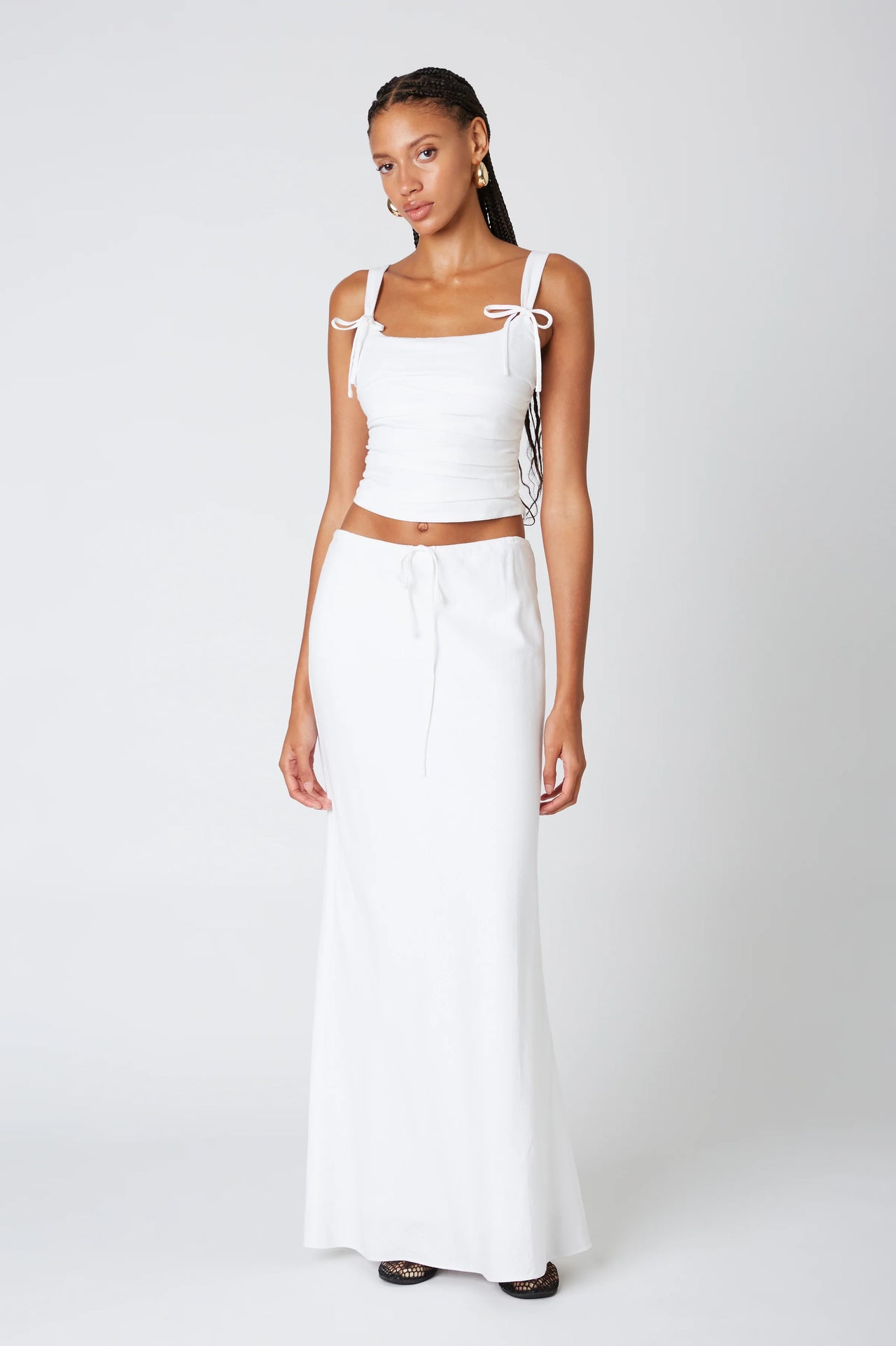 Cypress Top White, Tank Blouse by NIA | LIT Boutique