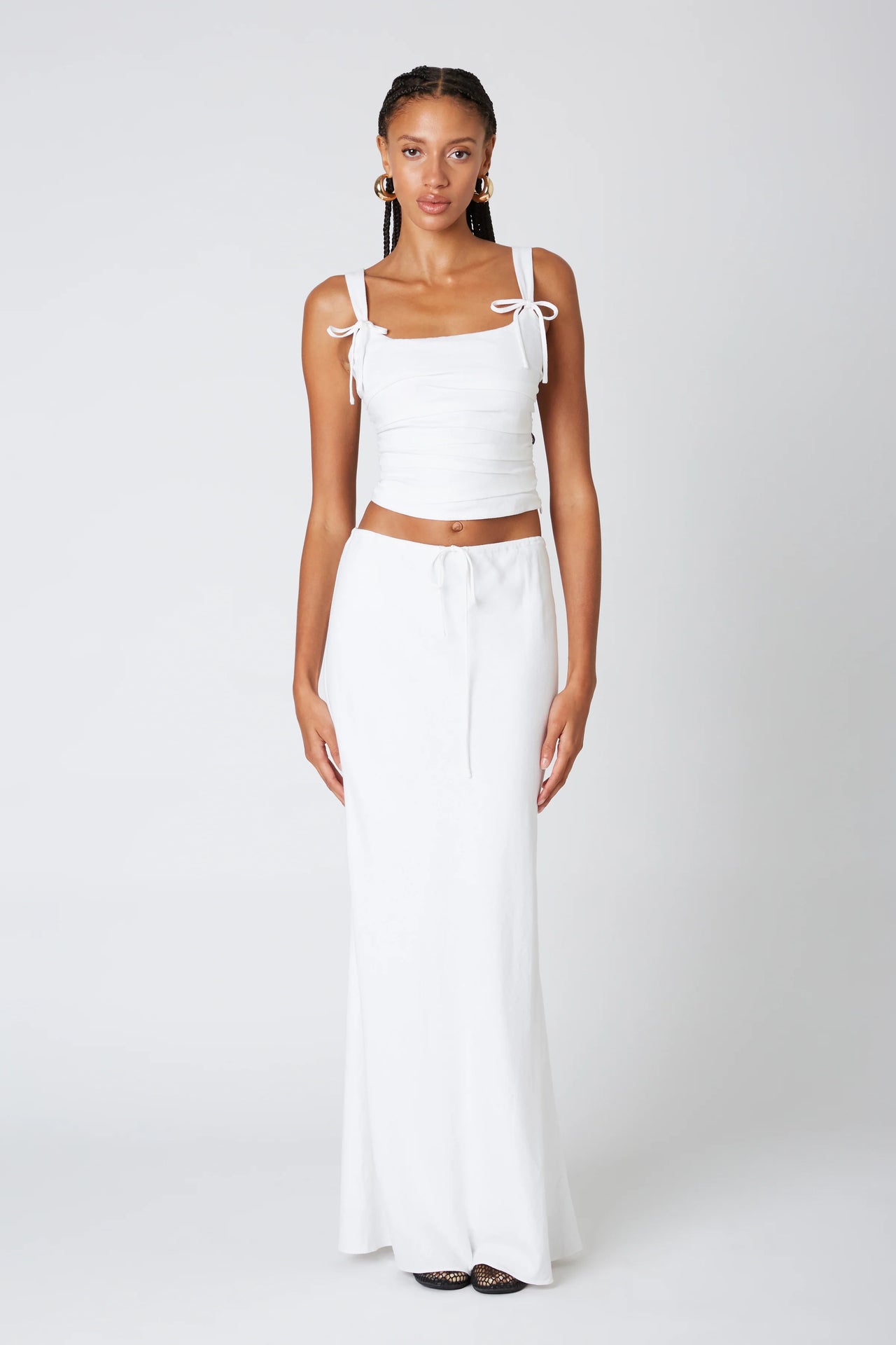 Cypress Top White, Tank Blouse by NIA | LIT Boutique