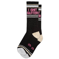 Thumbnail for I Shit Glitter Gym Crew Socks,  by Gumball Poodle | LIT Boutique