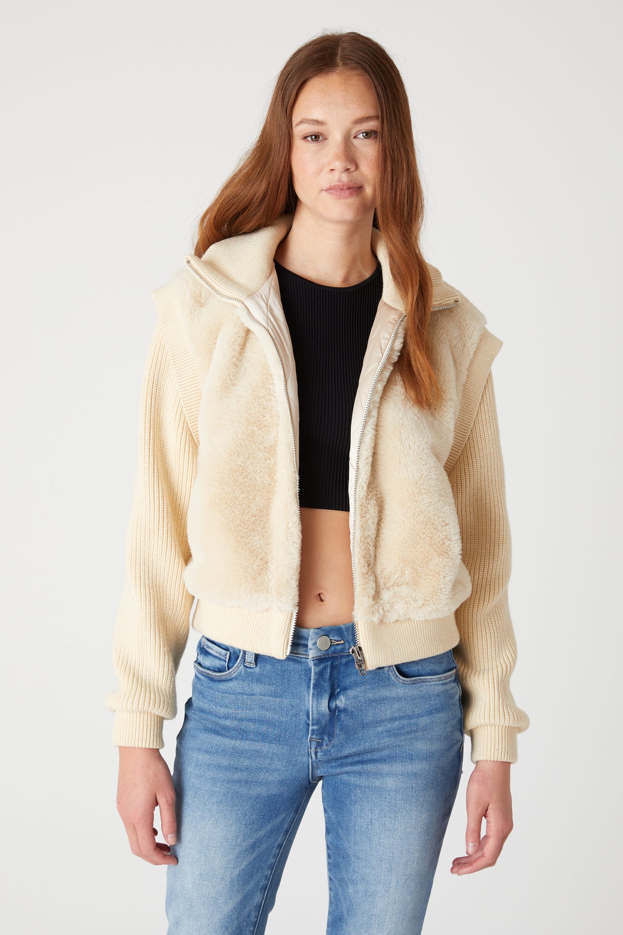 Daydreamer Jacket Off White Combo, Coat Jacket by Blank NYC | LIT Boutique