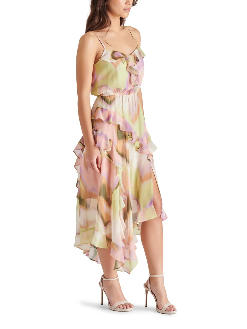 Delphine Midi Dress Pink Multi, Midi Dress by Steve Madden | LIT Boutique
