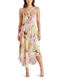 Thumbnail for Delphine Midi Dress Pink Multi, Midi Dress by Steve Madden | LIT Boutique
