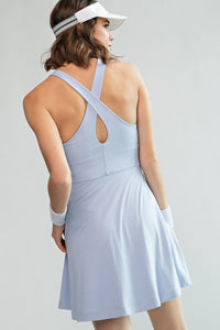 Thumbnail for Butter Soft Romper Dress Pastel Blue, Romper Dress by Rae Mode | LIT Boutique
