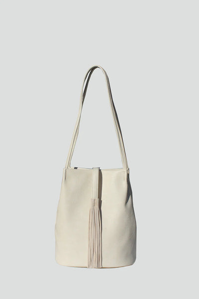 Ivory Shoulder Bag Suede Tassel | LIT Boutique