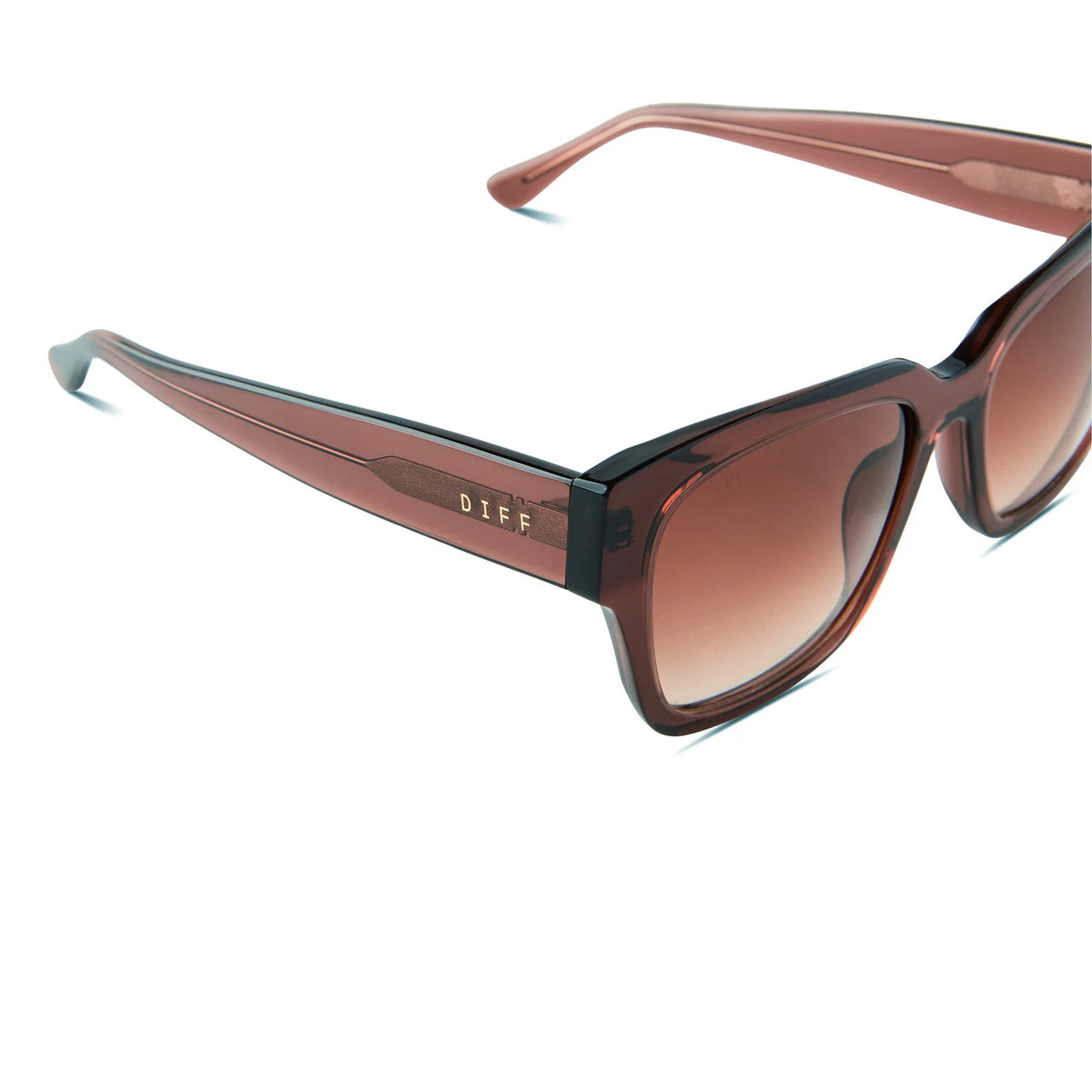 Bella II Deep Amber Terracotta Gradient Sunglasses, Sunglass Acc by DIFF Eyewear | LIT Boutique