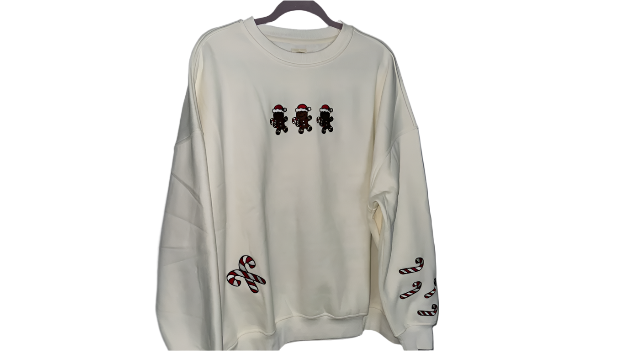 Gingerbread Cookies Sweatshirt White, Sweater by Sunkissed Coconut | LIT Boutique