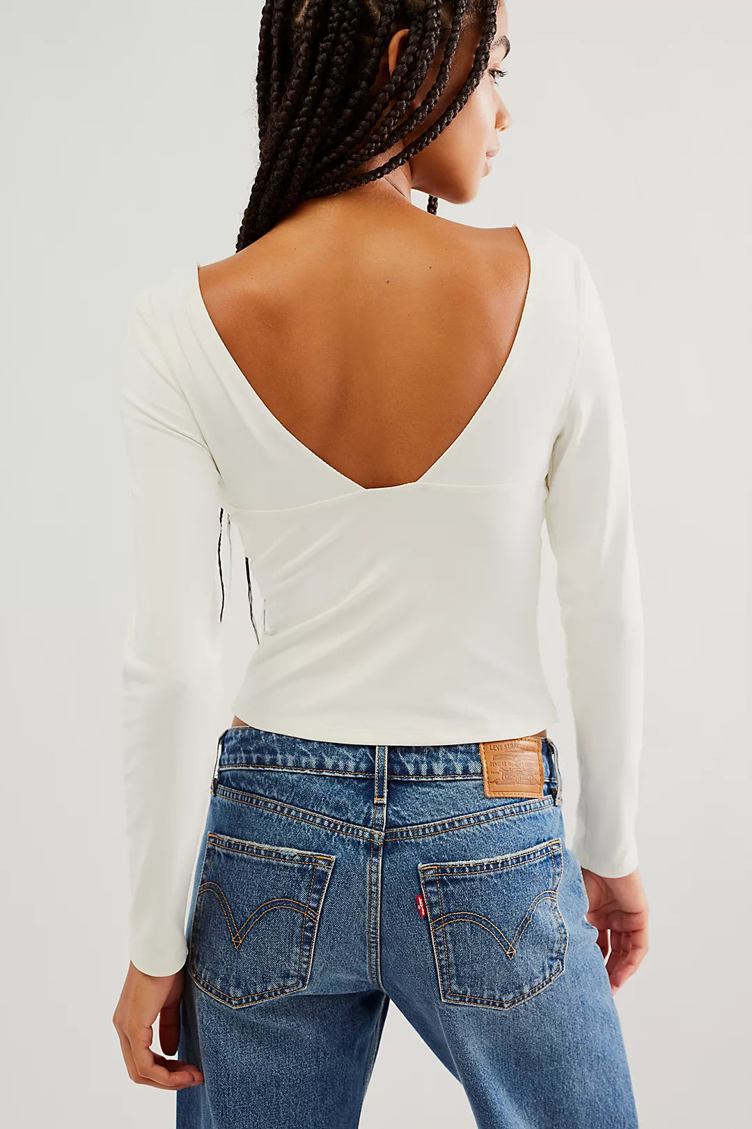 Duo Corset Long Sleeve Ivory, Long Tee by Free People | LIT Boutique