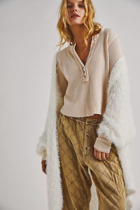 Thumbnail for Colt Henley Top Ecru, Tops by Free People | LIT Boutique