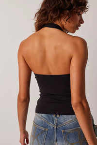 Thumbnail for Have It All Halter Black, Tank Tee by Free People | LIT Boutique