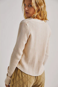 Thumbnail for Colt Henley Top Ecru, Tops by Free People | LIT Boutique