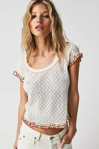 Thumbnail for Garner Tee White, Tee by Free People | LIT Boutique