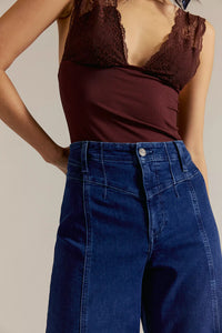 Thumbnail for We The Free Libre Jeans in Lock and Key, Wide Leg Denim by Free People | LIT Boutique