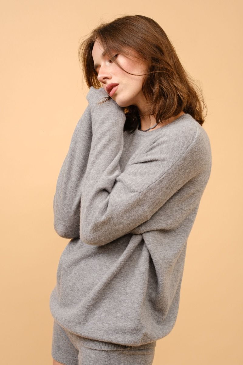 Lucy Comfy Sweatshirt Grey, Sweat Lounge by Signature 8 | LIT Boutique