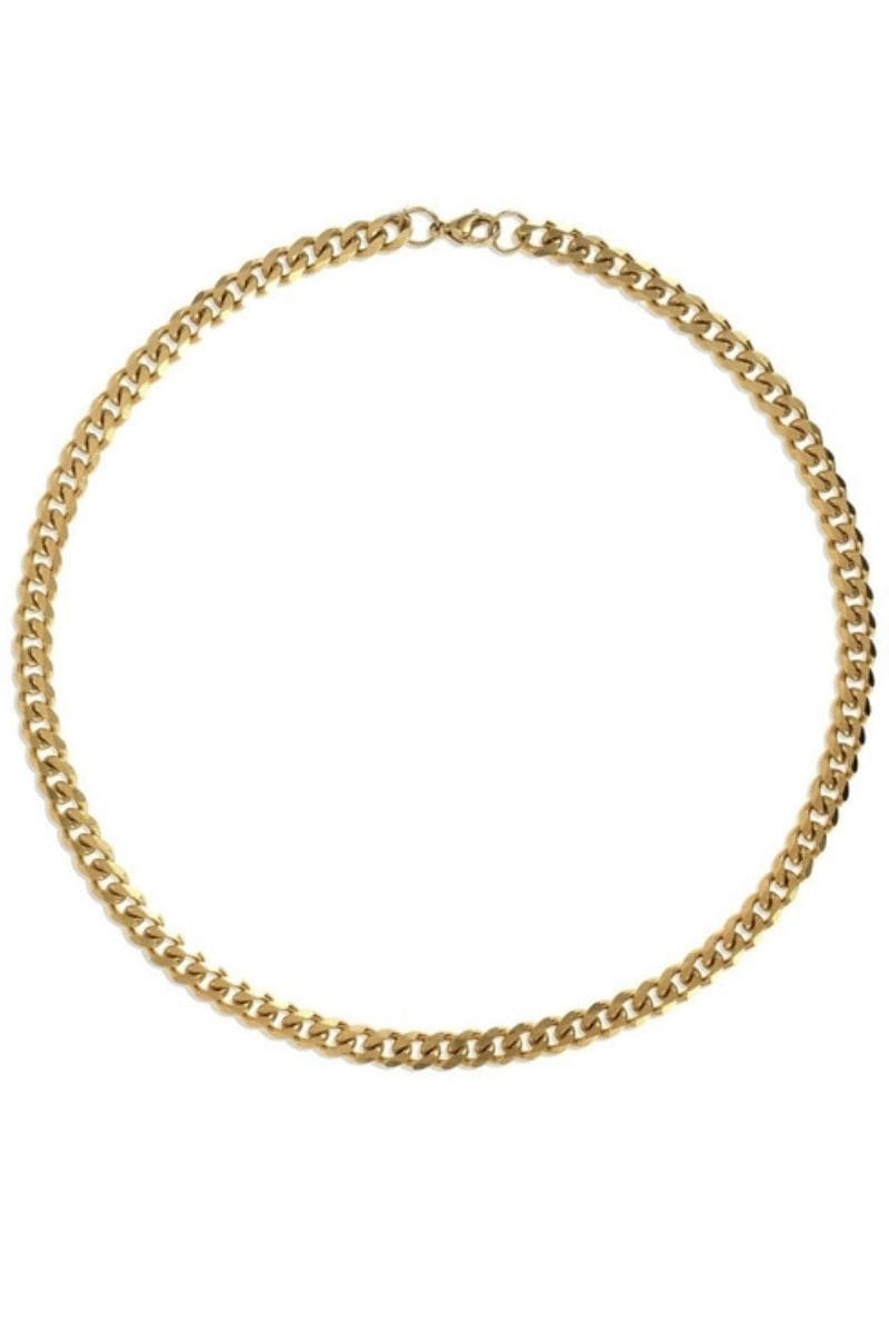 Liam Cuban Chain Necklace Gold, Necklace Jewelry by Ellie Vail | LIT Boutique