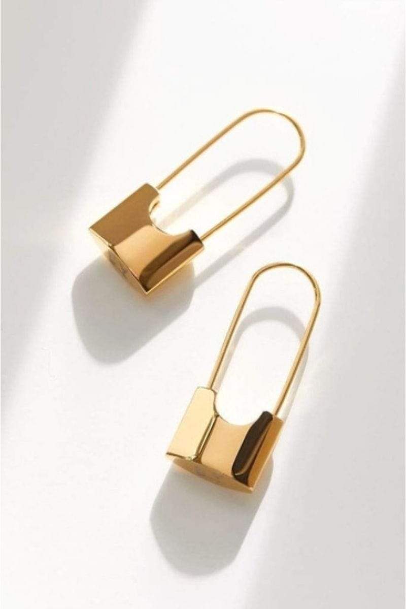 Londyn Lock Earring, Earring Jewelry by Ellie Vail | LIT Boutique