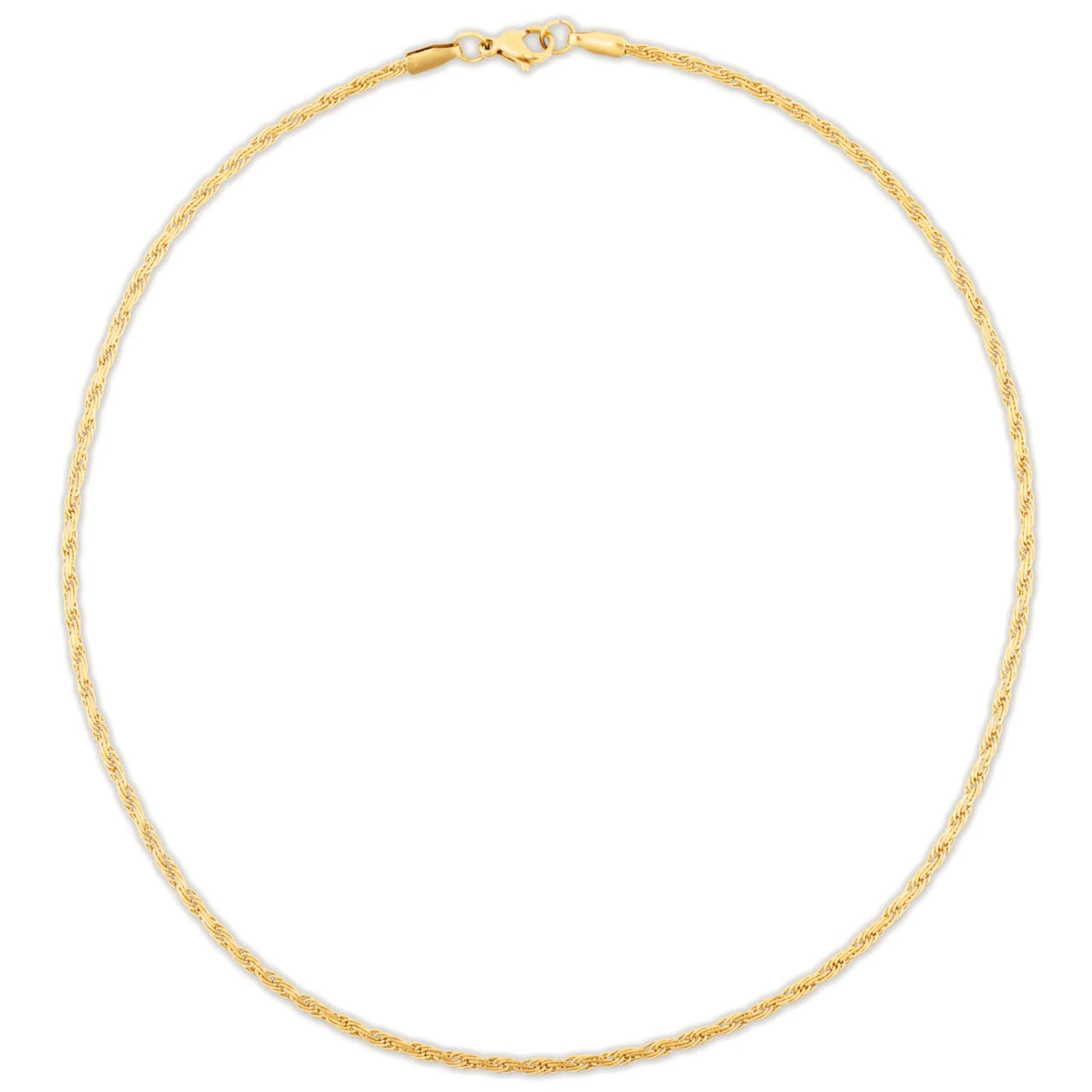 Calla Flat Rope Chain Necklace Gold, Necklace Jewelry by Ellie Vail | LIT Boutique