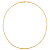 Thumbnail for Calla Flat Rope Chain Necklace Gold, Necklace Jewelry by Ellie Vail | LIT Boutique