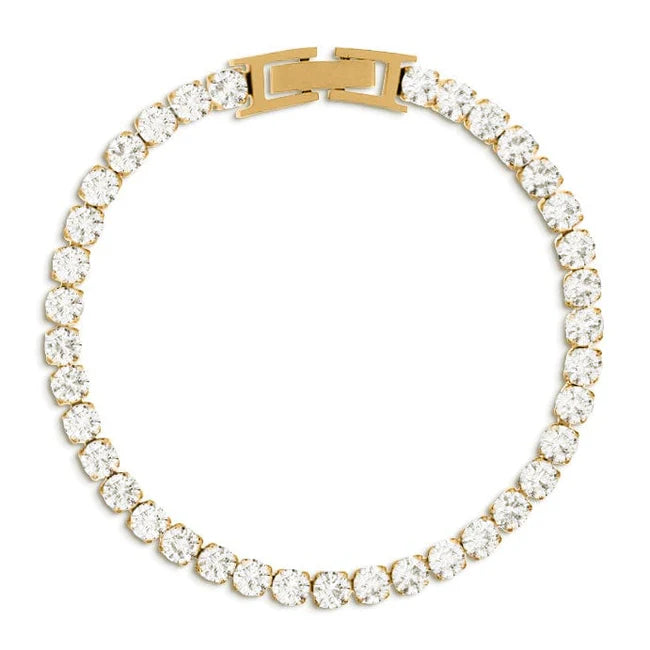 Fernanda Tennis Bracelet Gold