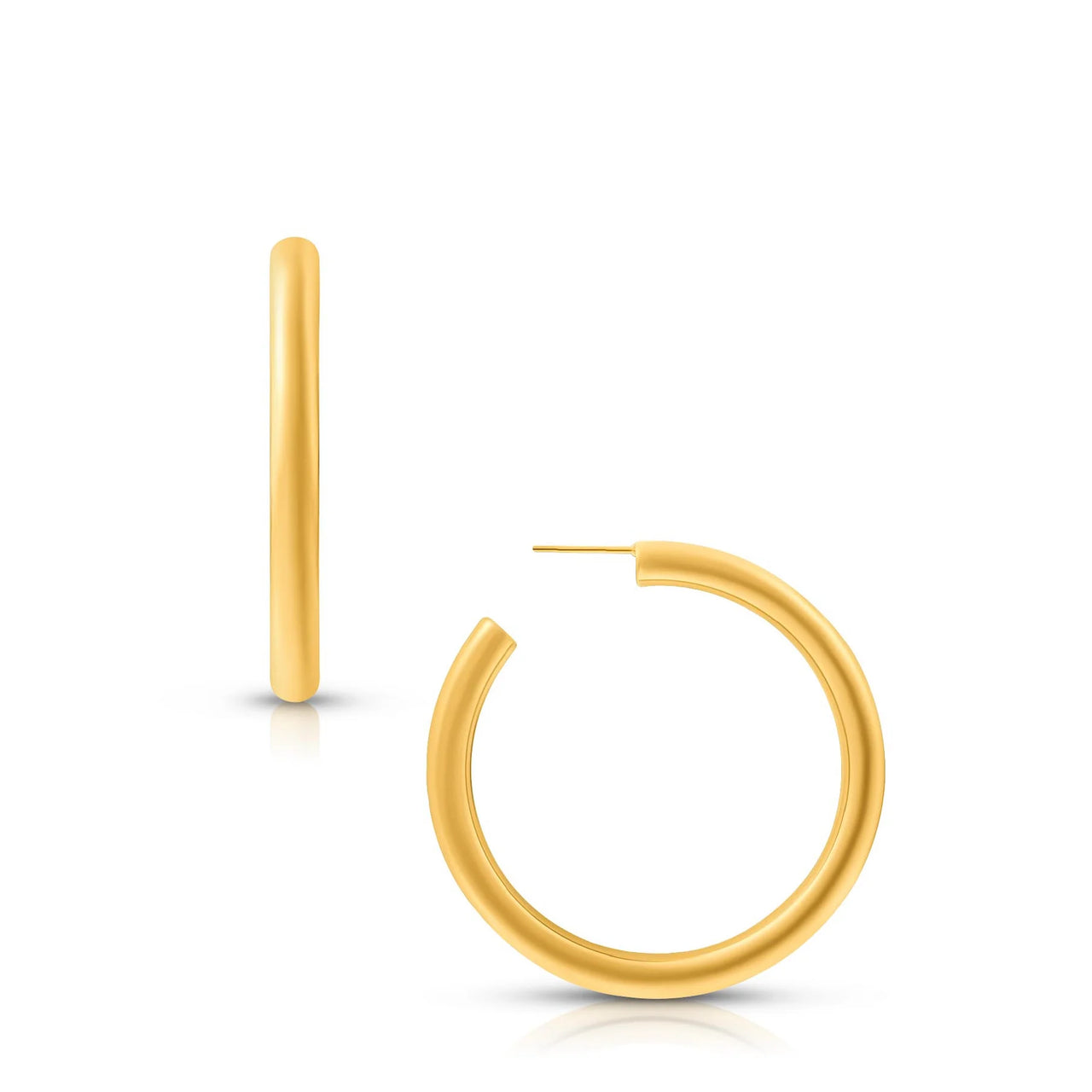 Flora Medium Hoop Gold, Earring Jewelry by Ellie Vail | LIT Boutique