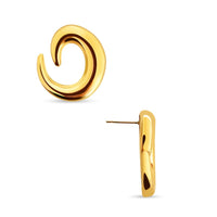 Thumbnail for Giorgia Swirl Earring Gold, Earring Jewelry by Ellie Vail | LIT Boutique