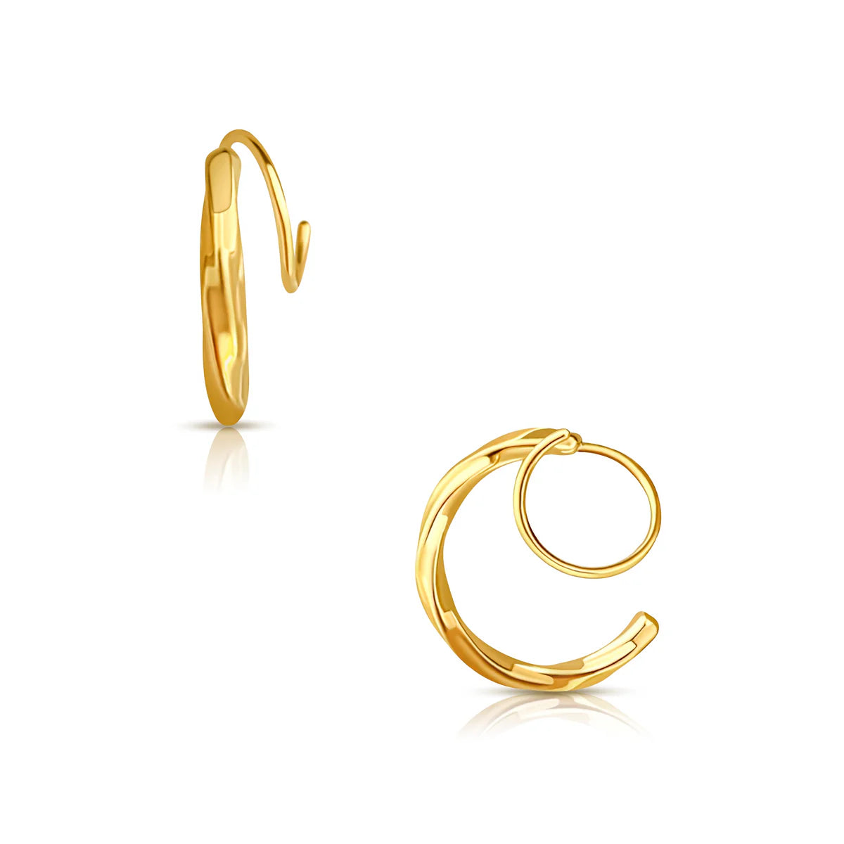 Jana Spiral Twist Earring, Earring Jewelry by Ellie Vail | LIT Boutique