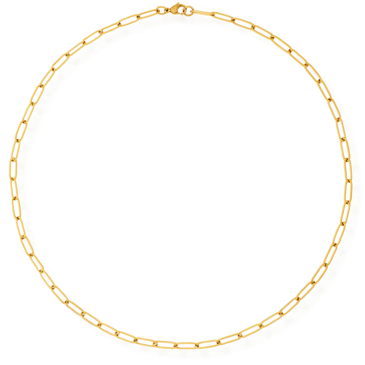 Jayden Paper Clip Necklace Gold, Necklace Jewelry by Ellie Vail | LIT Boutique