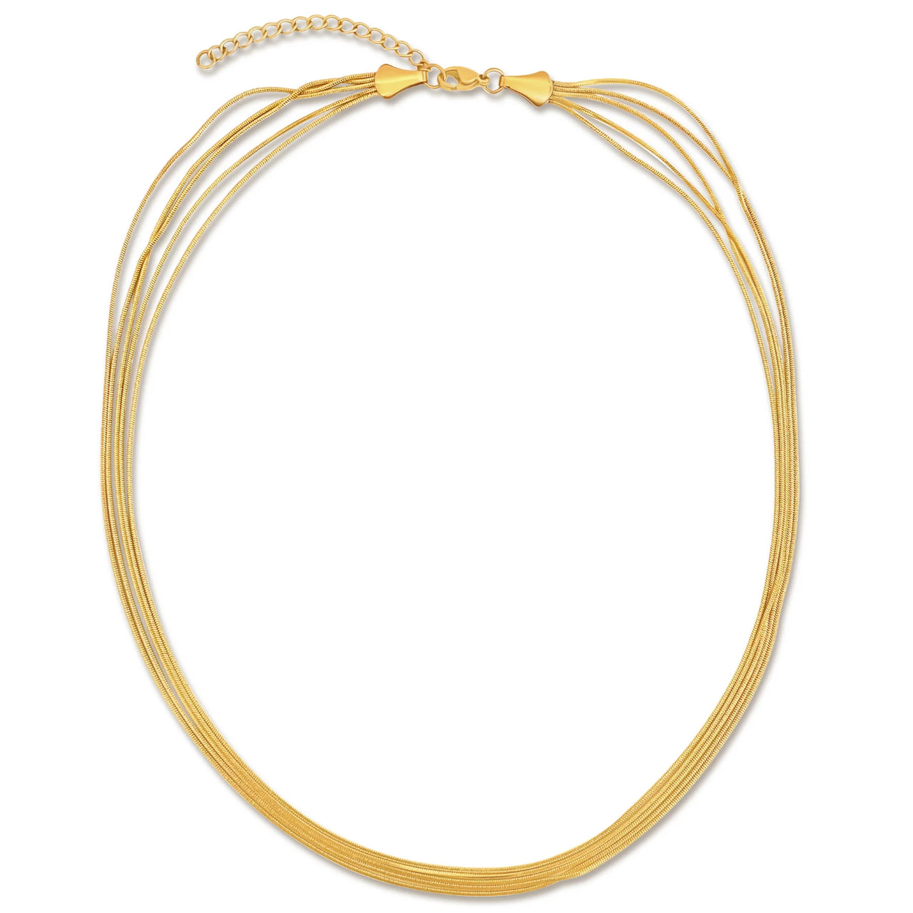 Justine Layered Chain Necklace, Necklace Jewelry by Ellie Vail | LIT Boutique