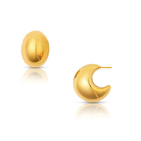 Thumbnail for Kane Dome Drop Earring Gold, Earring Jewelry by Ellie Vail | LIT Boutique