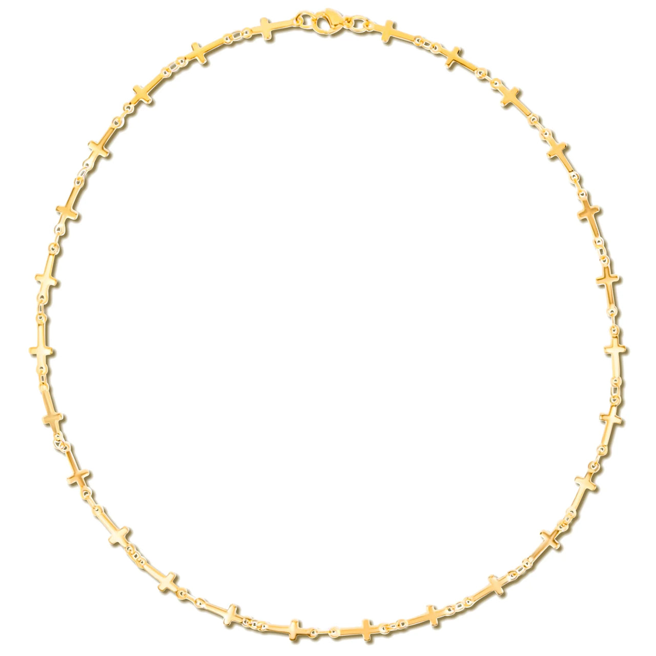 Kennedy Cross Chain Necklace Gold, Necklace Jewelry by Ellie Vail | LIT Boutique