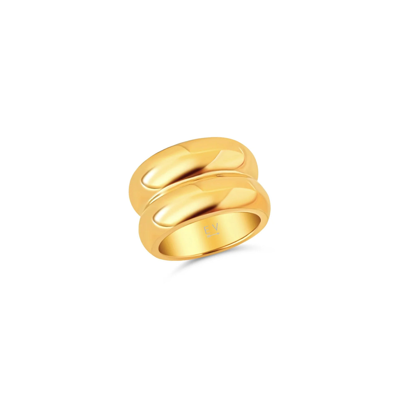 Rhett Double Layered Ring Gold, Ring Jewelry by Ellie Vail | LIT Boutique