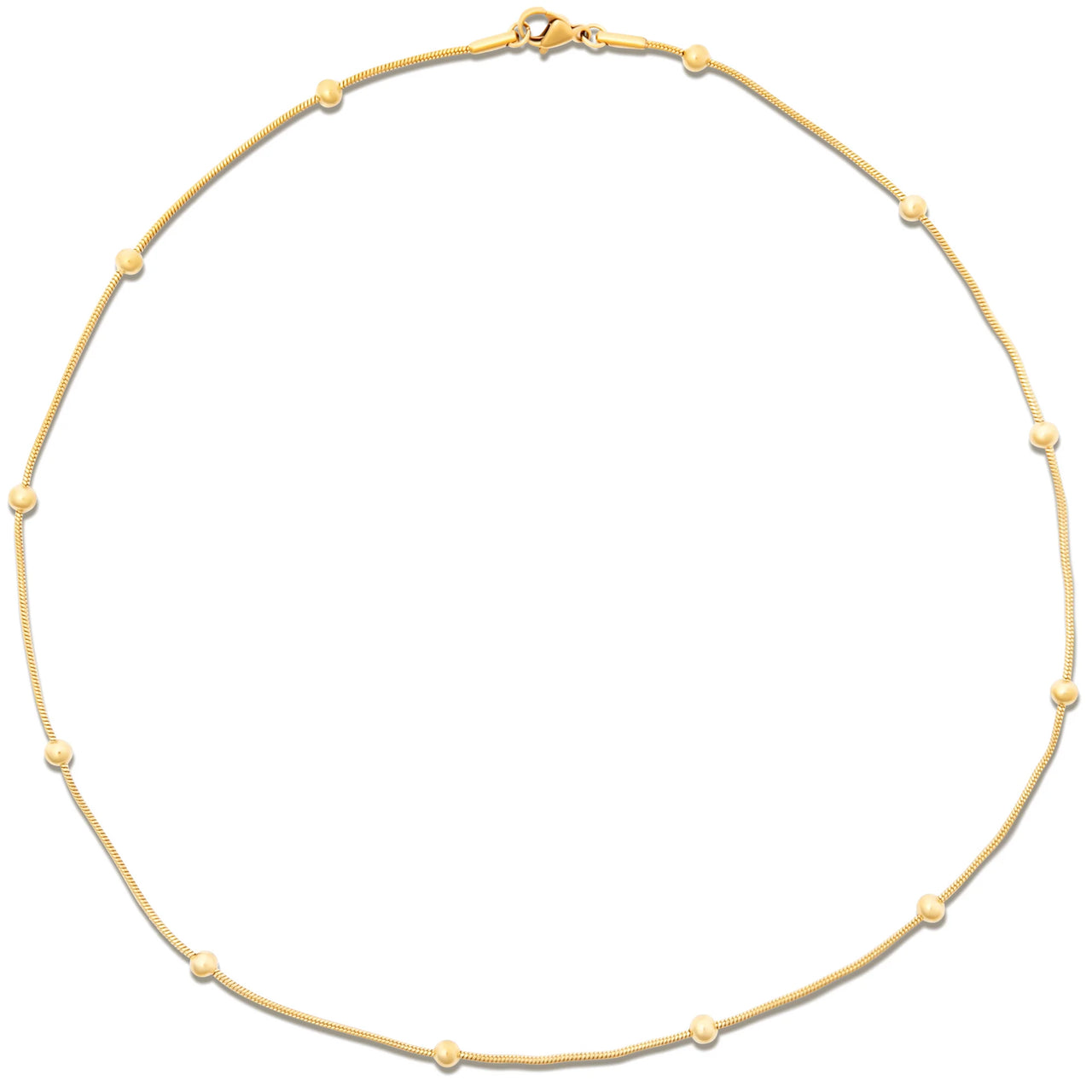 Rozlyn Beaded Chain Necklace Gold, Necklace Jewelry by Ellie Vail | LIT Boutique