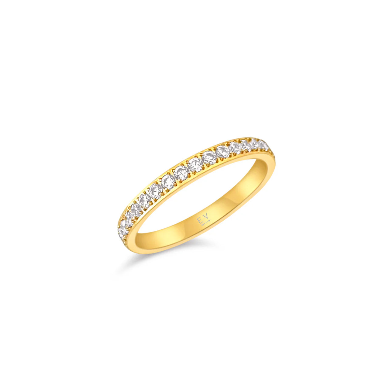 Velia Dainty Eternity Ring Gold, Ring Jewelry by Ellie Vail | LIT Boutique