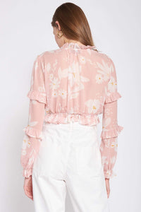 Thumbnail for Gabby Blouse Pink, Long Blouse by En Saison | LIT Boutique