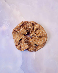 Thumbnail for Stripe Scrunchie Camel, Hair Acc by Evelyn K | LIT Boutique