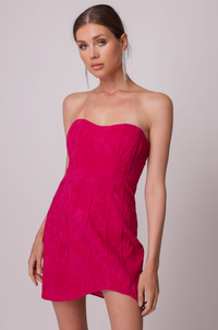 Thumbnail for Orson Mini Dress Fuchsia, Mini Dress by Line and Dot | LIT Boutique